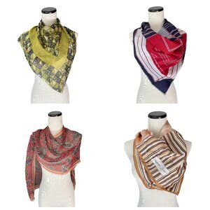 4 WHOLESALE Vintage Scarf Lot